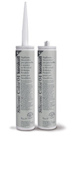 Sellante decorativo para baldosas y mosaicos, referencia Silicone Color de Kerakoll. Color: 04